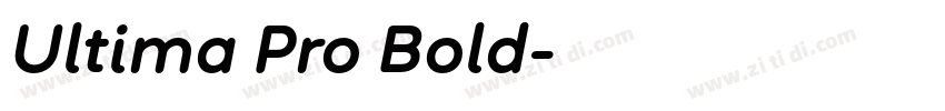 Ultima Pro Bold字体转换